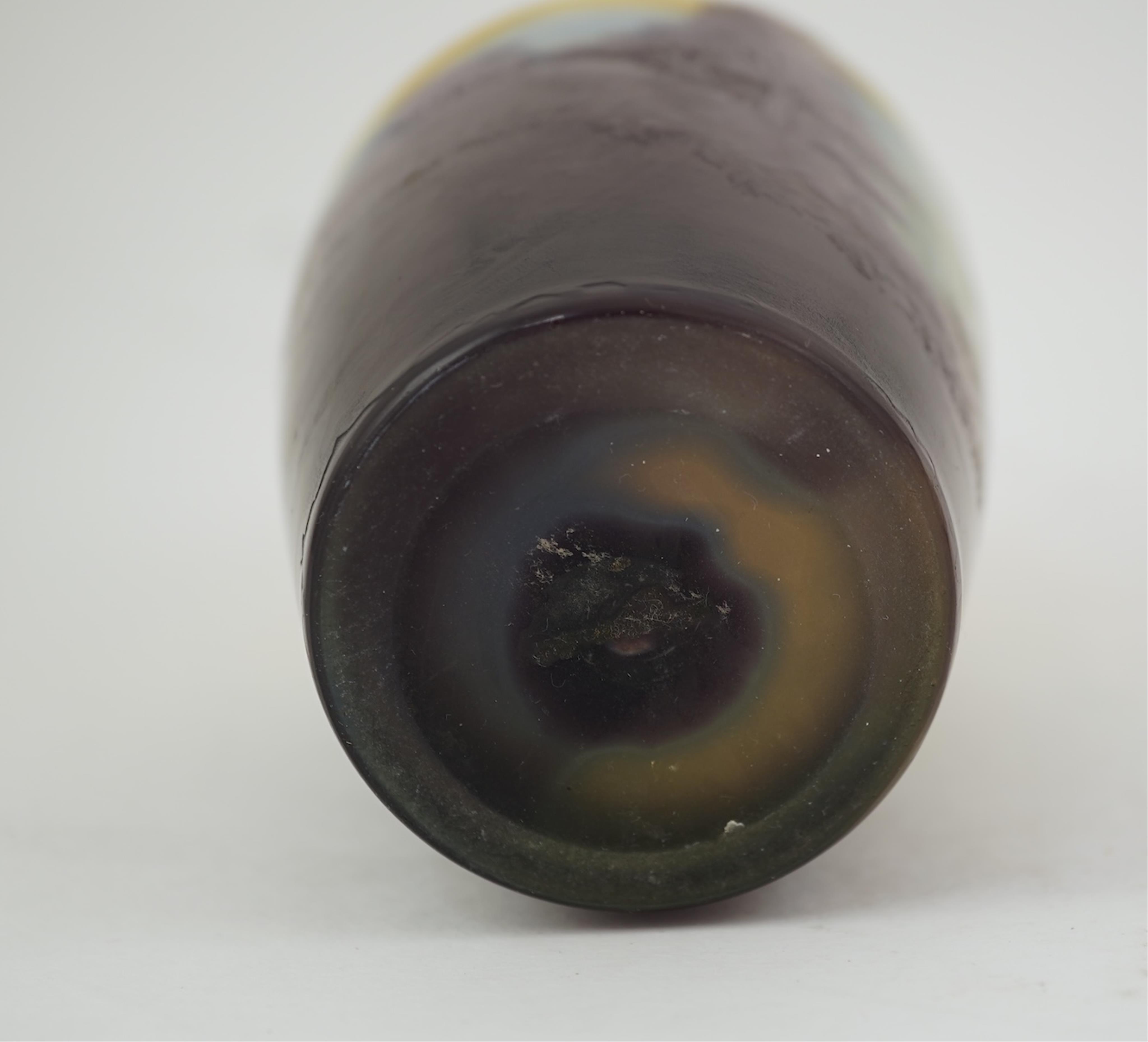 A Gallé cameo glass ‘landscape’ vase